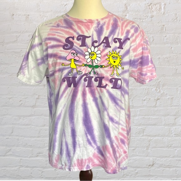 PacSun Other - PacSun Purple Tie Dye  Stay Wild Graphic T-Shirt | Unisex | XL | NWOT